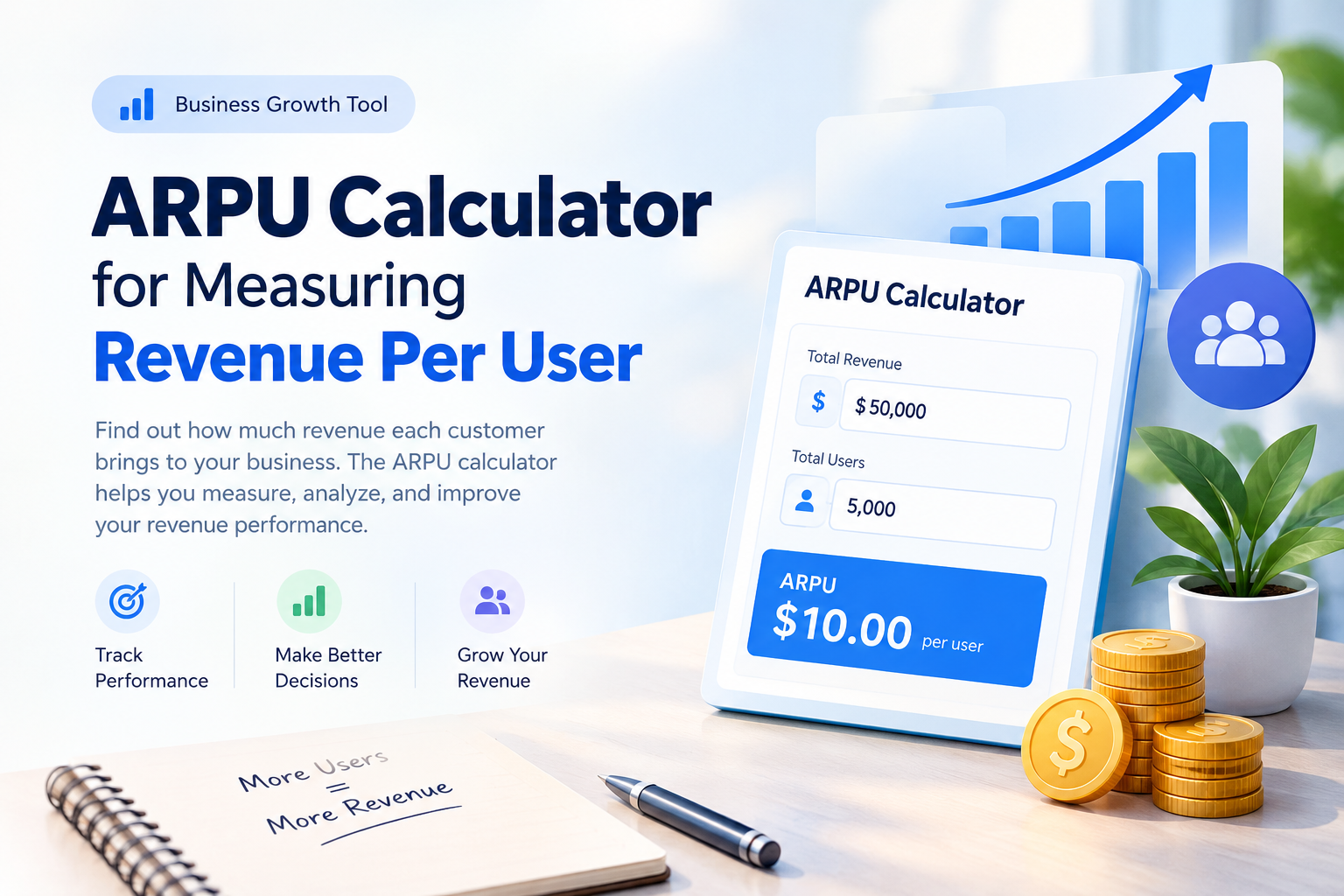 ARPU Calculator for Measuring Revenue Per User