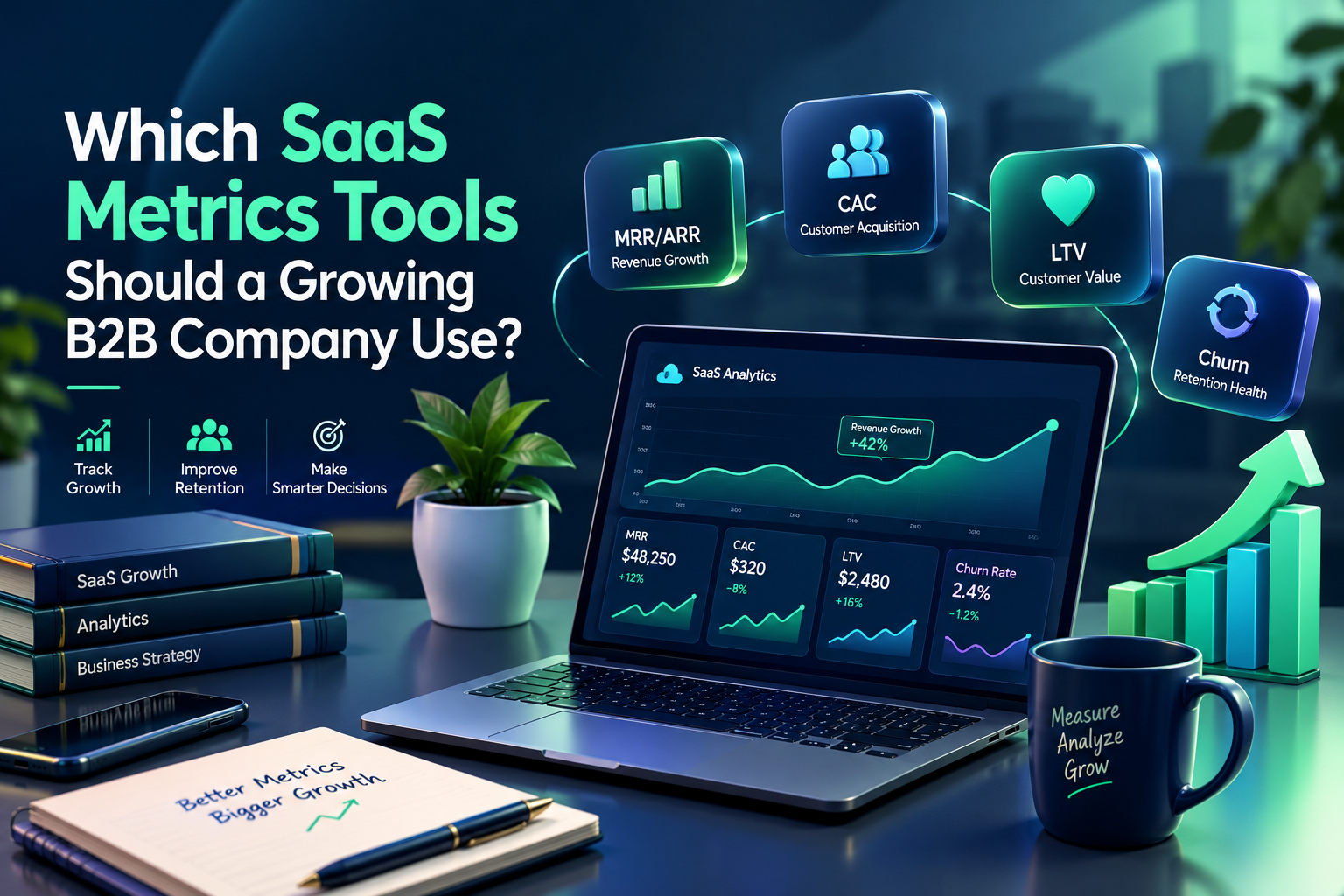 Which SaaS Metrics Tools Should a Growing B2B Company Use?